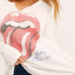 Free People Rolling Stones Thermal Tee